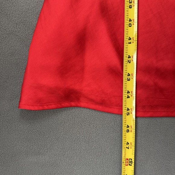 Bardot Slip Dress Satin Midi Cowl Neck Neiman Marcus NWT Sz Large 10 Red‎ - Picture 6 of 16